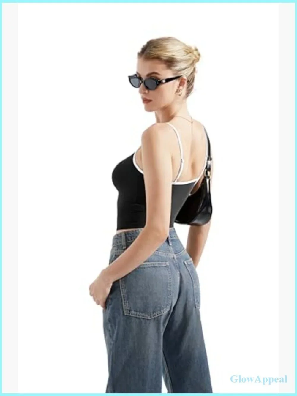 Double Lined Square Neck Tank Top Y2K Going Out Cami Shirt